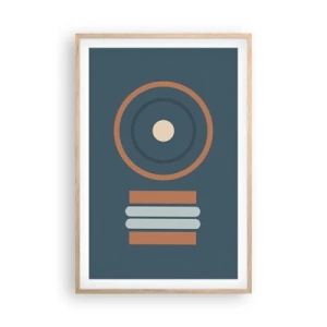 Affiche dans un chêne clair - Poster - Essence des choses - 61x91 cm