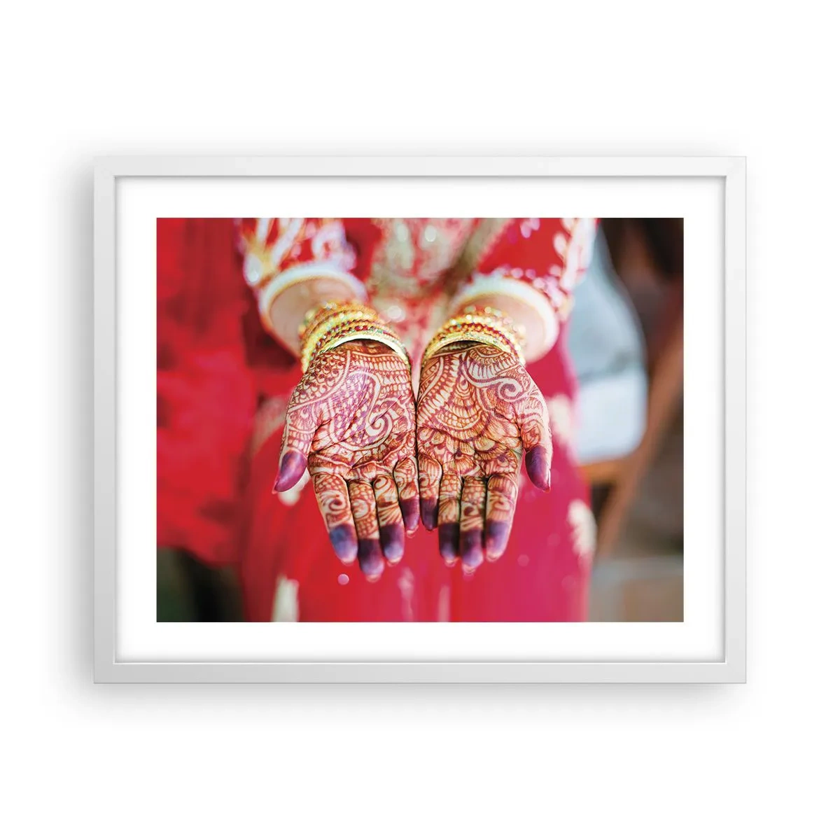 Affiche dans un cadre blanc - Poster - Prêt à saisir votre chance - 50x40 cm