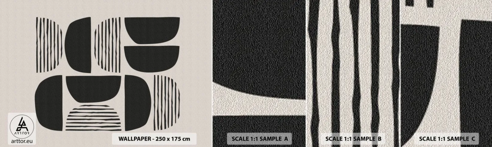 Échantillon De Papier Peint Standard Eco - Offres sans enthousiasme - Bohème, Morceau, Minimalisme - 100x30 cm