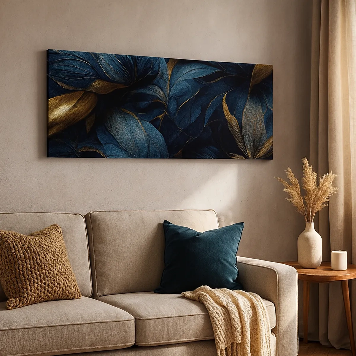 Impression sur toile - Image sur toile - Des dessous dorés - 30x30 cm