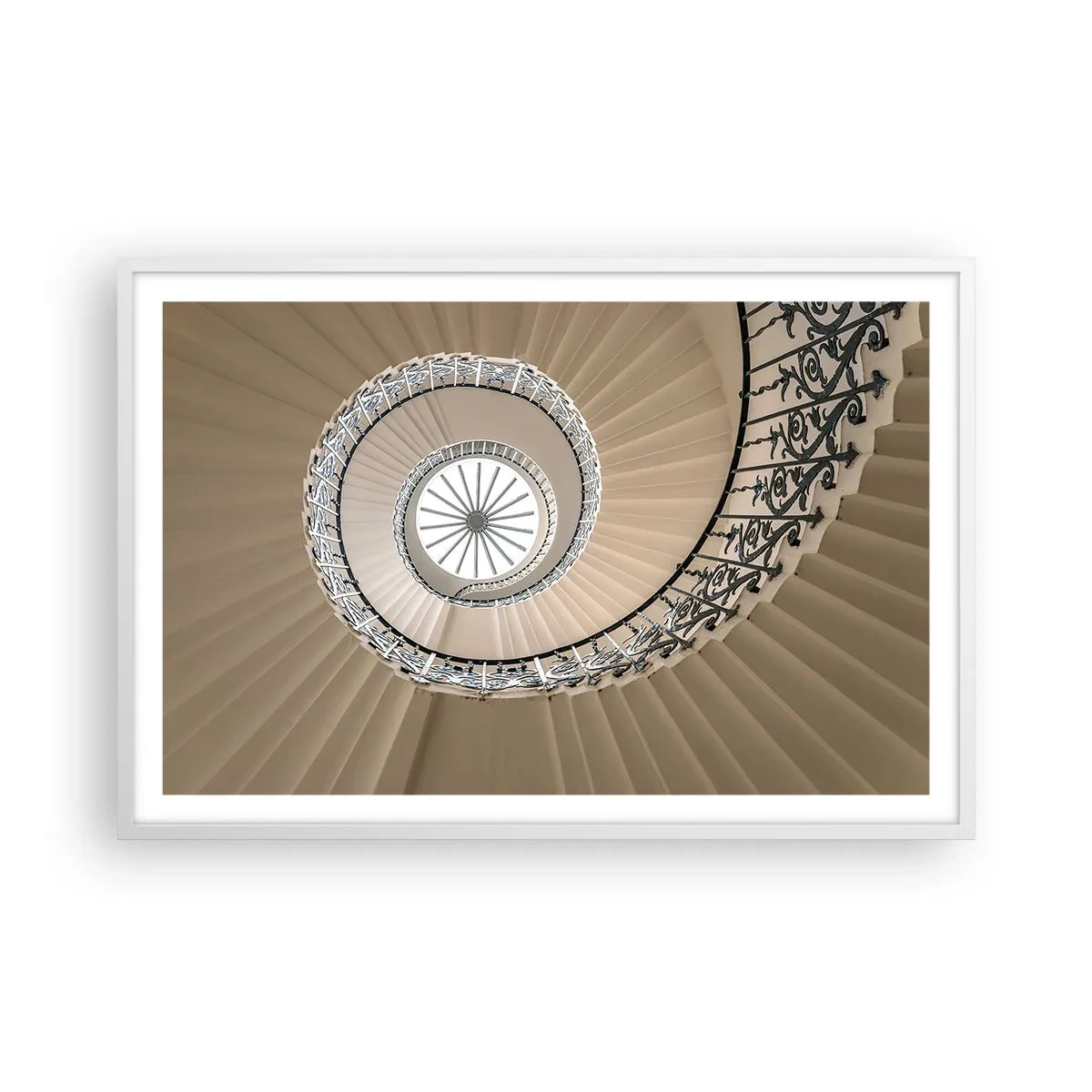 Affiche dans un cadre blanc - Poster - À l'intérieur de la coquille - 91x61 cm