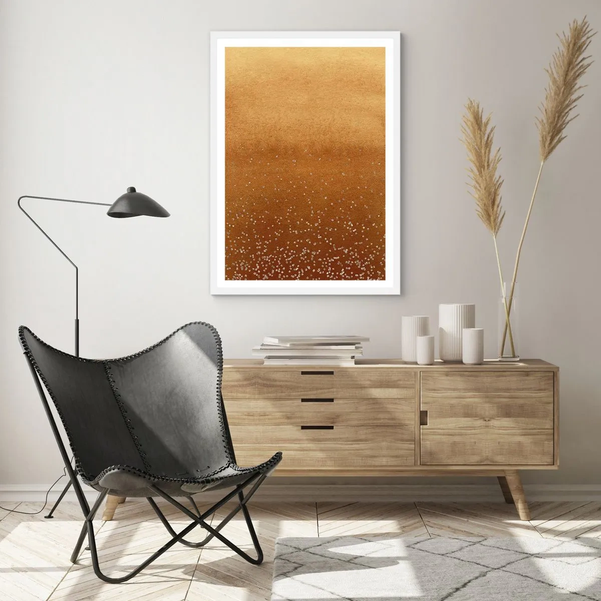 Affiche dans un cadre blanc - Poster - Origine du monde - 30x40 cm