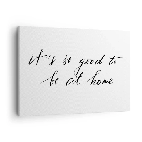 Impression sur toile - Image sur toile - Lettrage de style calligraphique sur fond blanc - 70x50cm - Toute la vérite - Décoration murale moderne pour le salon et la chambre ARTTOR