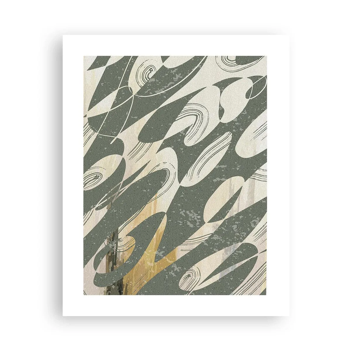 Affiche - Poster - Abstraction rythmique - 40x50 cm