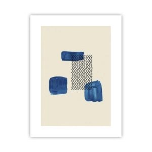 Affiche - Poster - Quatuor abstrait - 30x40 cm