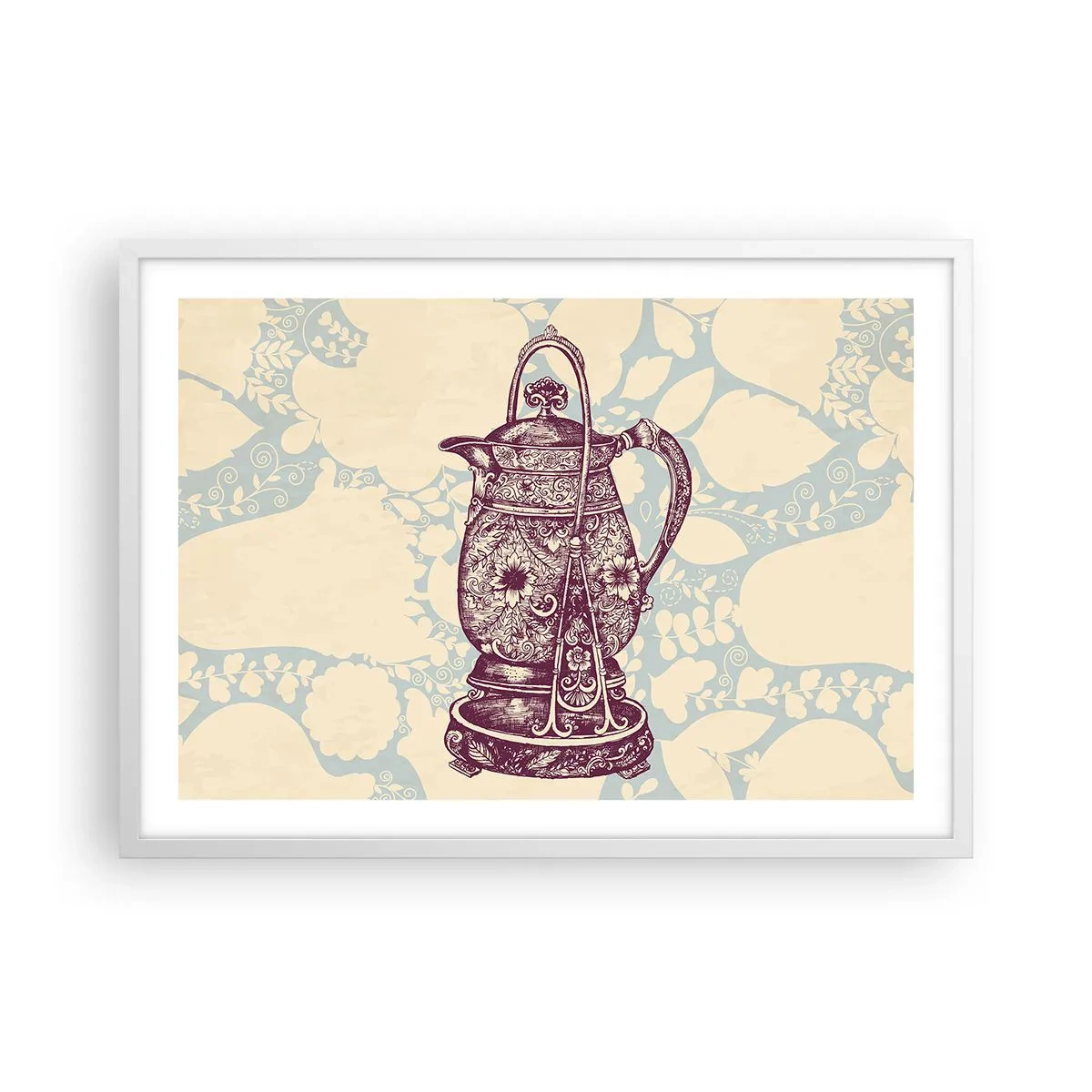 Affiche dans un cadre blanc - Poster - La beauté du quotidien - 70x50 cm