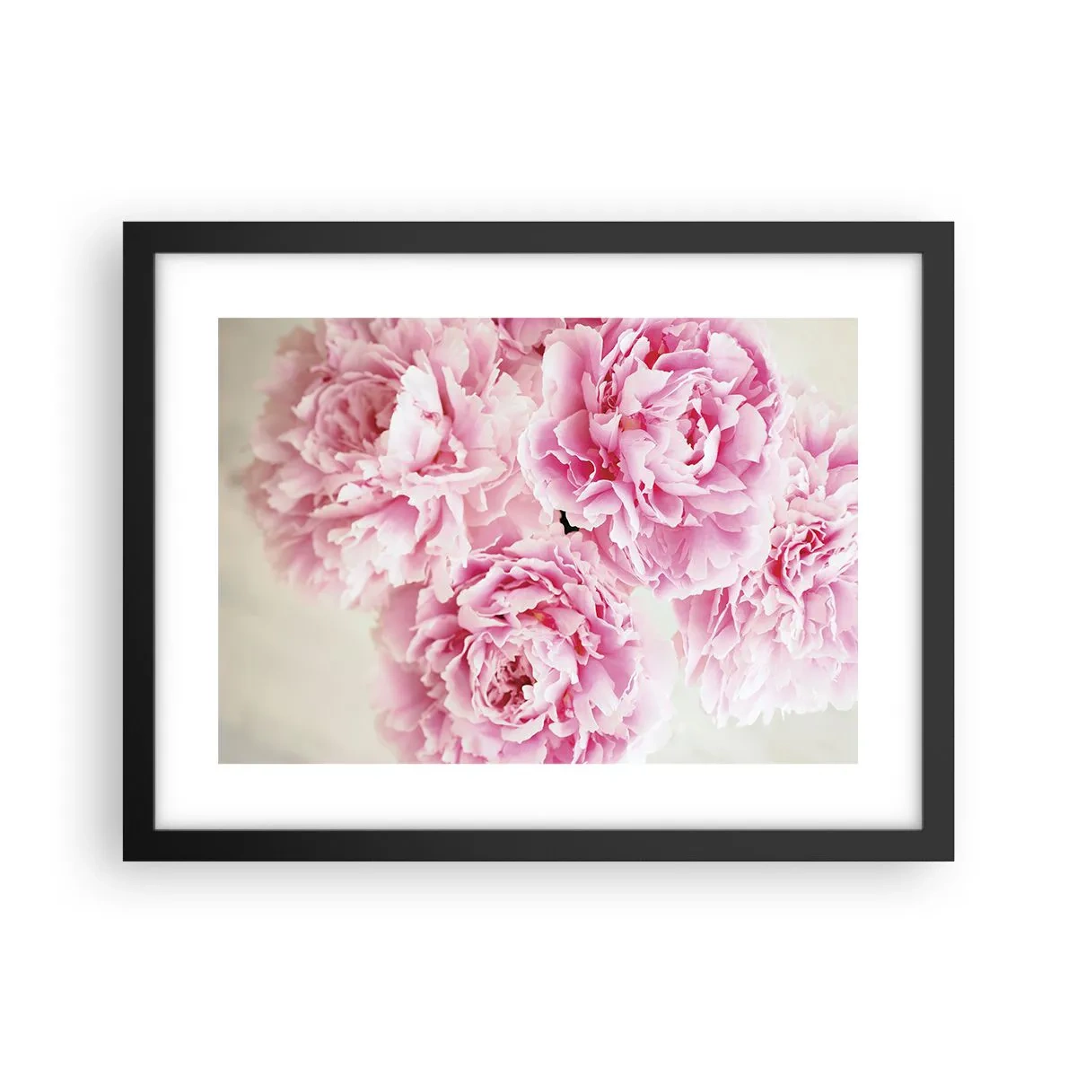 Affiche dans un cadre noir - Poster - En glamour rose - 40x30 cm