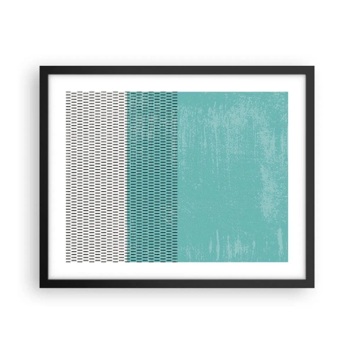 Affiche dans un cadre noir - Poster - Composition équilibrée - 50x40 cm