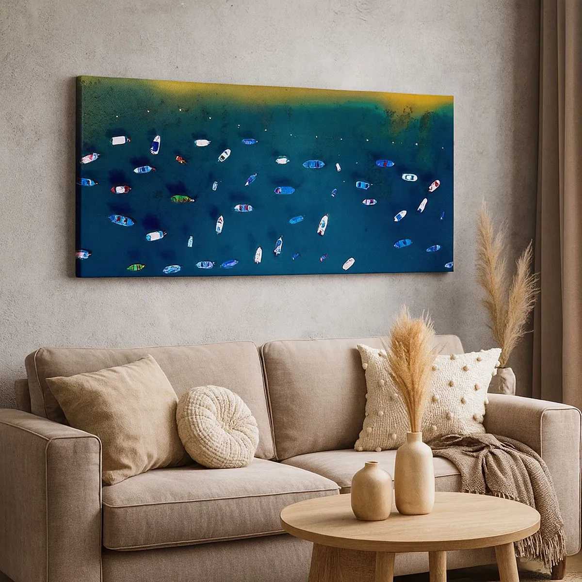 Impression sur toile - Image sur toile - Jeu de vacances - 100x40 cm