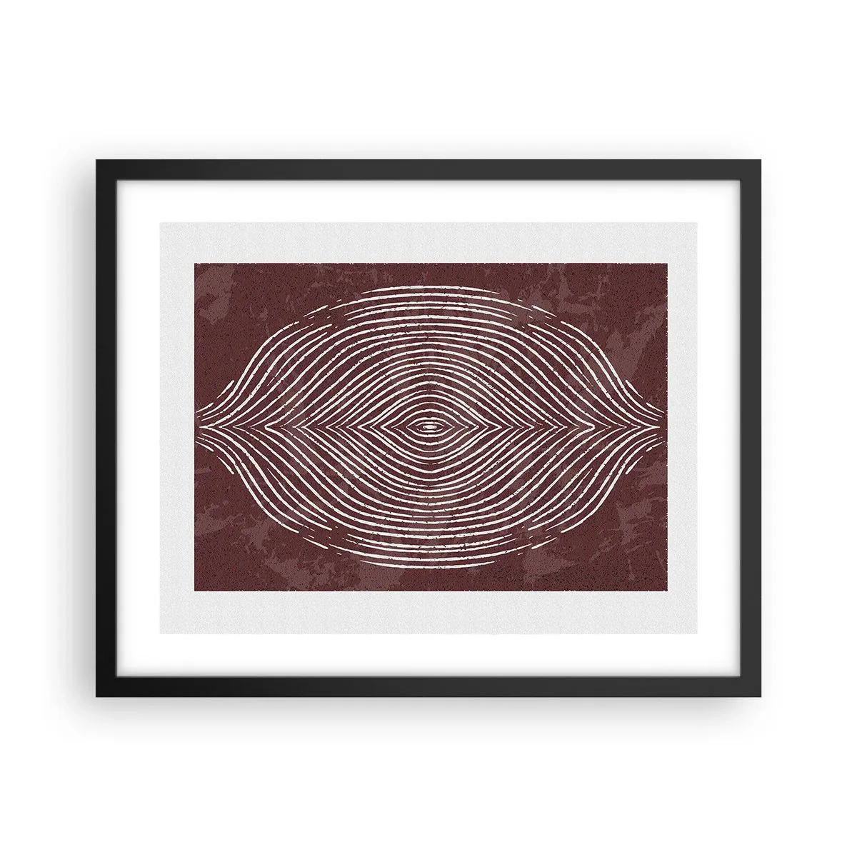 Affiche dans un cadre noir - Poster - L'espace parle - 50x40 cm