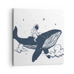 Impression sur toile - Image sur toile - Aventure spatiale - 60x60 cm