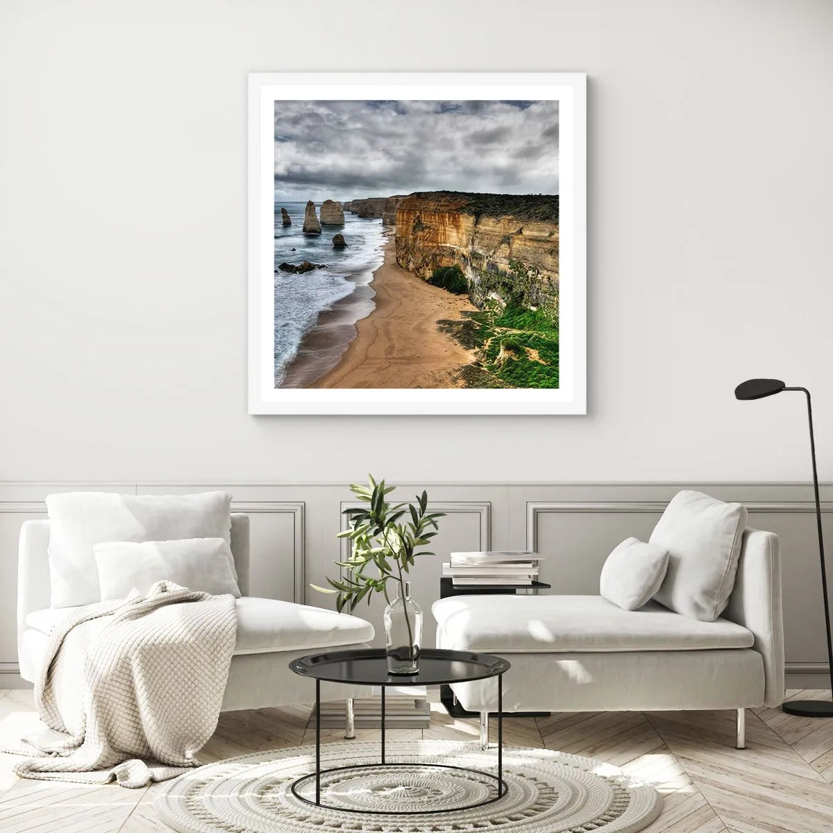 Affiche dans un cadre blanc - Poster - Beauté brute - 50x50 cm