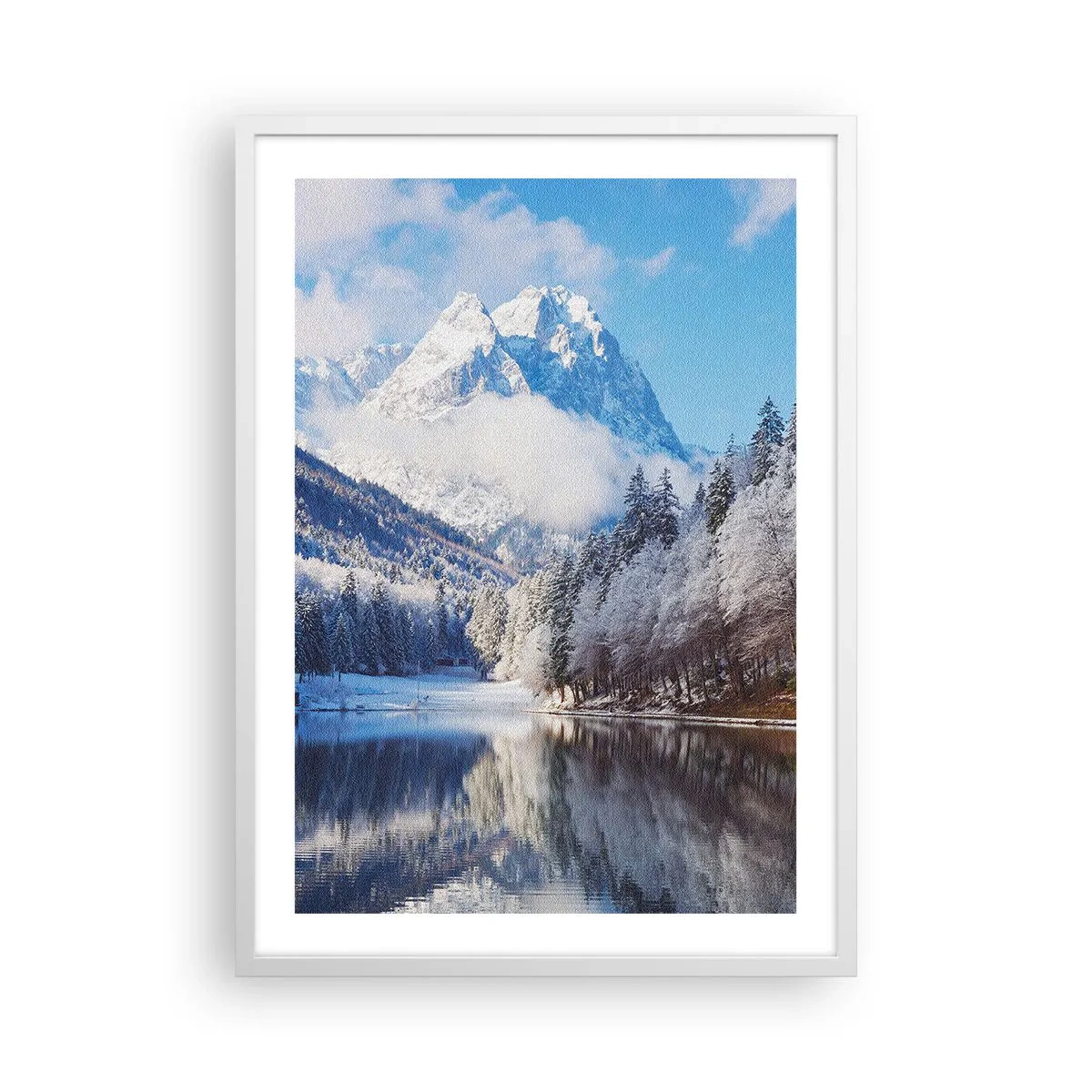 Affiche dans un cadre blanc - Poster - Protecteur de la neige - 50x70 cm