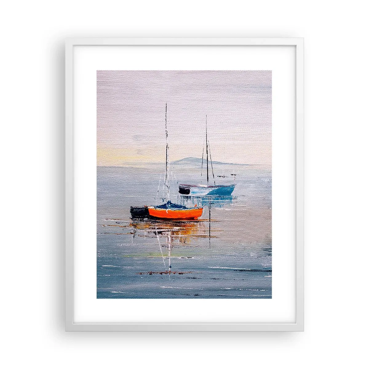 Affiche dans un cadre blanc - Poster - Un repos bien mérité - 40x50 cm