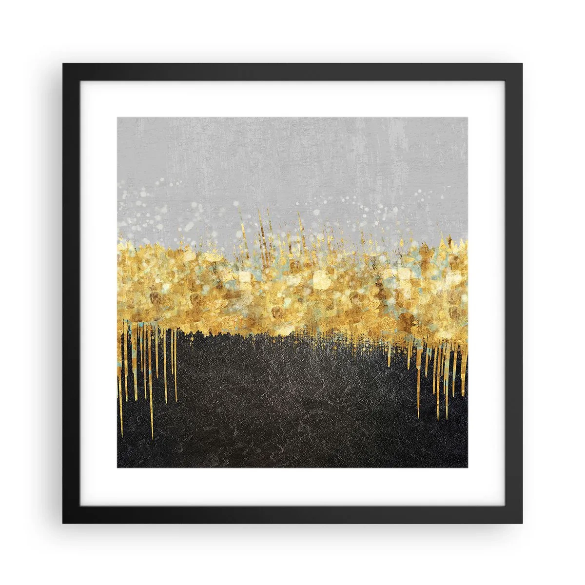 Affiche dans un cadre noir - Poster - Vers l'intérieur et vers le haut - 40x40 cm