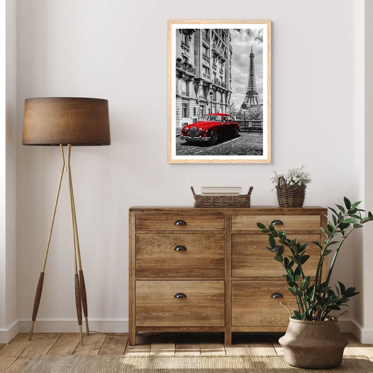 Affiche dans un chêne clair - Poster - Prédateur dans la ville - 30x40 cm