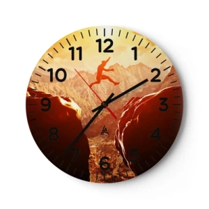 Horloge murale - Pendule murale - Dépassement des limites - 30x30 cm