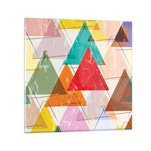 Impression sur verre - Image sur verre - Trois par trois - 30x30 cm