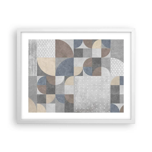 Affiche dans un cadre blanc - Poster - Fantaisie de la céramique  - 50x40 cm