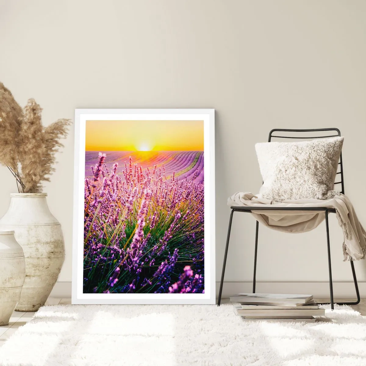 Affiche dans un cadre blanc - Poster - Tige parfumée - 30x40 cm