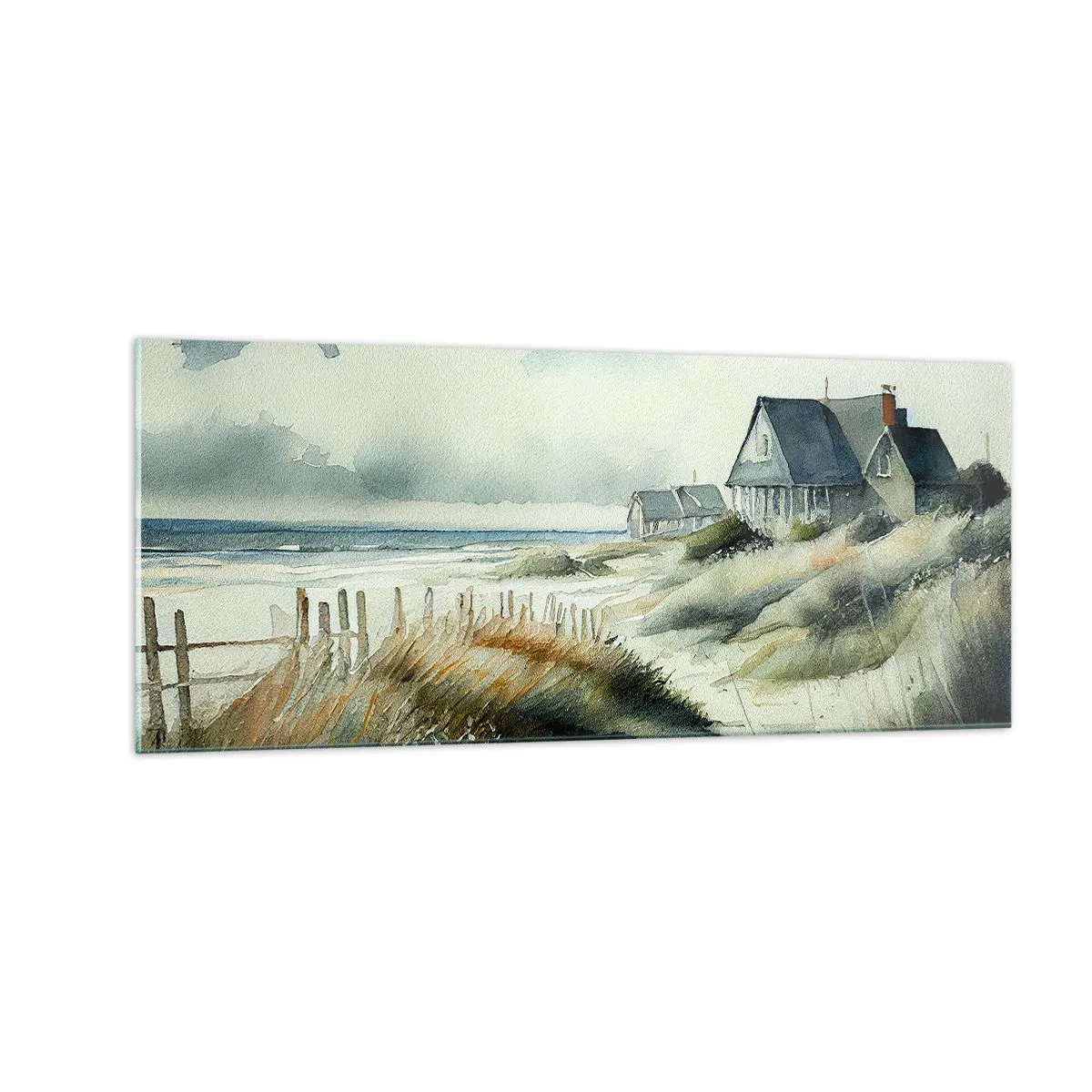 Impression sur verre - Image sur verre - Loin de l'agitation - 100x40 cm