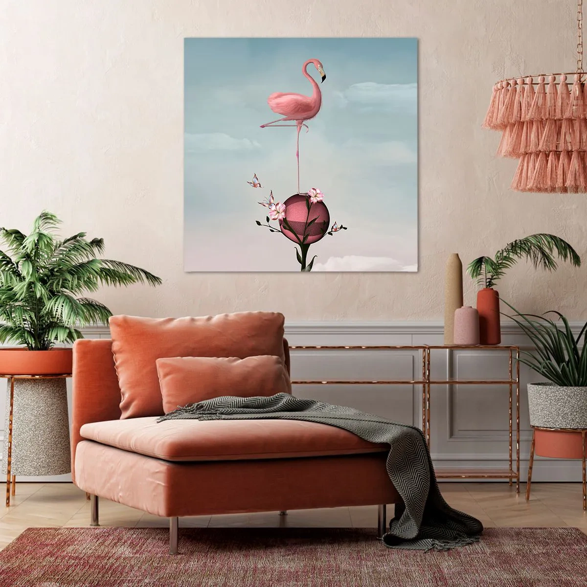 Impression sur toile - Image sur toile - Allégorie du basket-ball - 60x60 cm