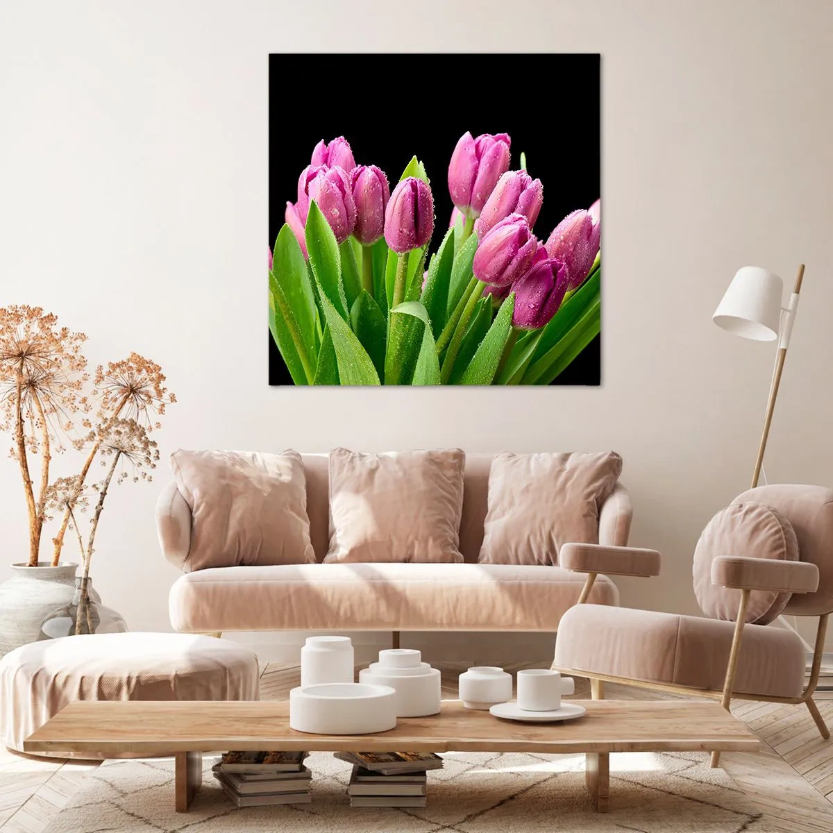 Impression sur toile - Image sur toile - Joie printanière des lilas - 50x50 cm