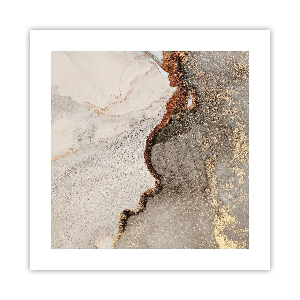 Affiche - Poster - Aux frontières des couleurs - 40x40 cm