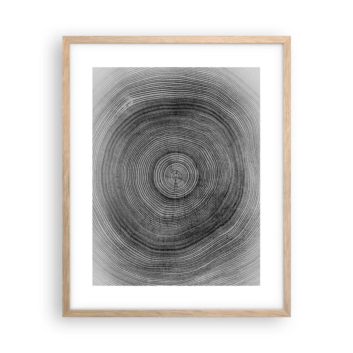 Affiche dans un chêne clair - Poster - Signe du temps - 40x50 cm