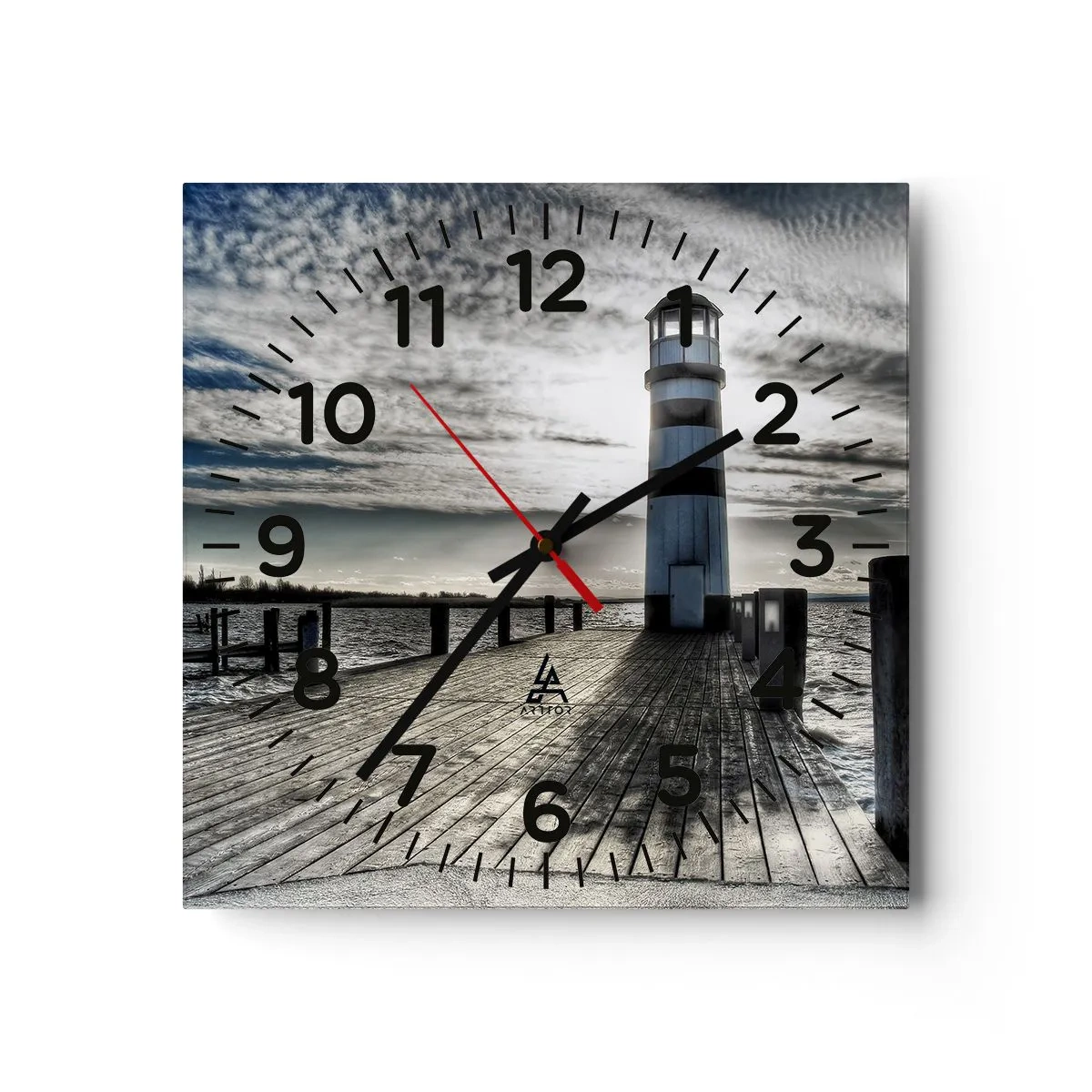 Horloge murale - Pendule murale - Marins, je vous attend - 40x40 cm