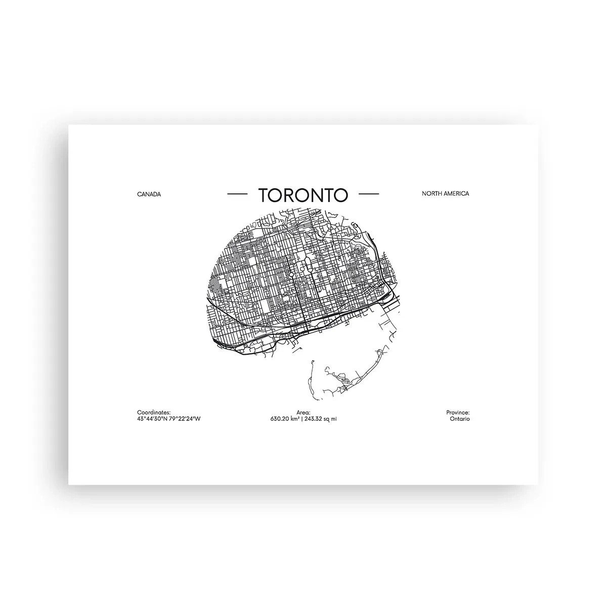 Affiche - Poster - Anatomie de Toronto - 40x30 cm
