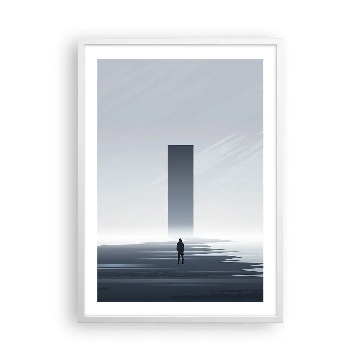 Affiche dans un cadre blanc - Poster - Opportunité ou menace ? - 50x70 cm