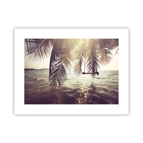 Affiche - Poster - Vous pouvez vous balancer dans les nuages ​​à volonté - 40x30 cm