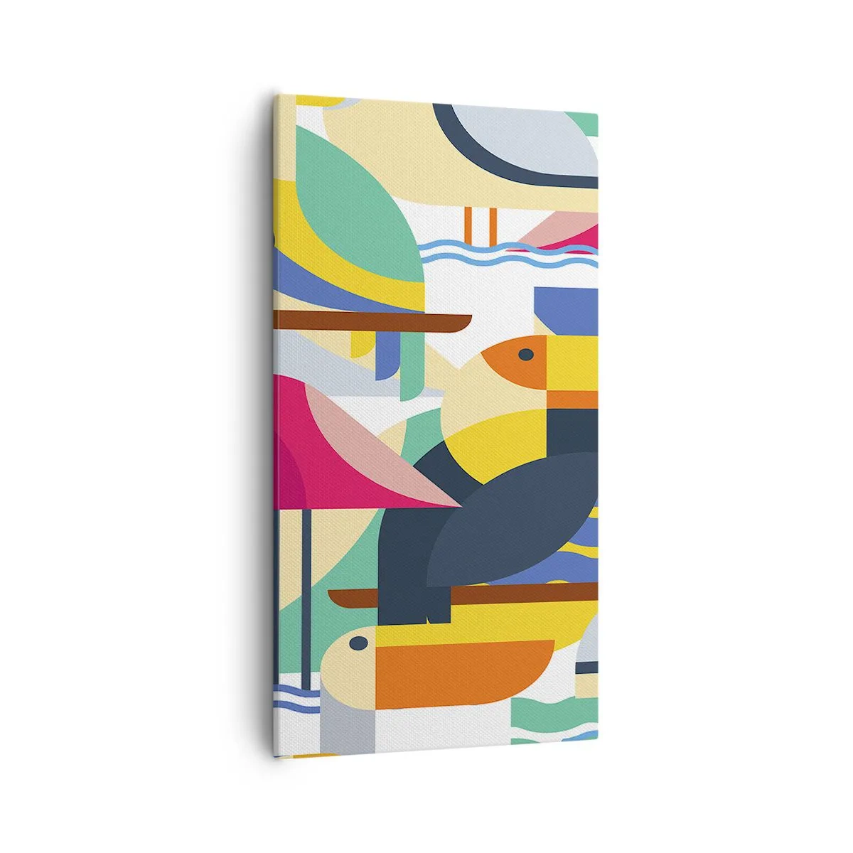 Impression sur toile - Image sur toile - Fête des oiseaux - 55x100 cm