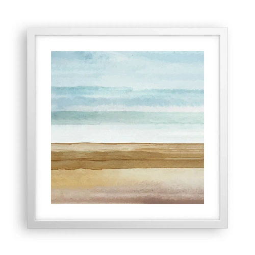 Affiche dans un cadre blanc - Poster - Réconfort - 40x40 cm