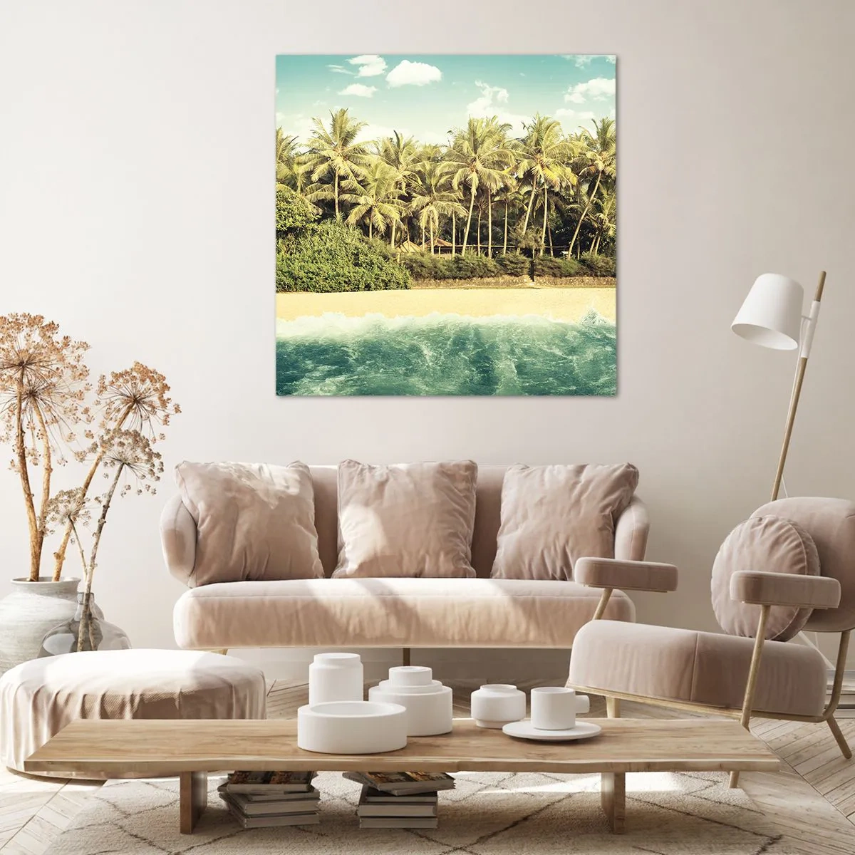 Impression sur toile - Image sur toile - Peut-être ici? - 50x50 cm