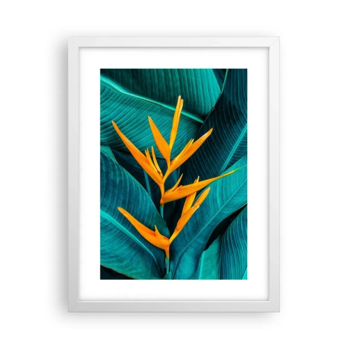 Affiche dans un cadre blanc - Poster - Fleur d'Eden - 30x40 cm