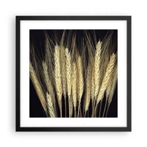 Affiche dans un cadre noir - Poster - Magie rustique - 40x40 cm