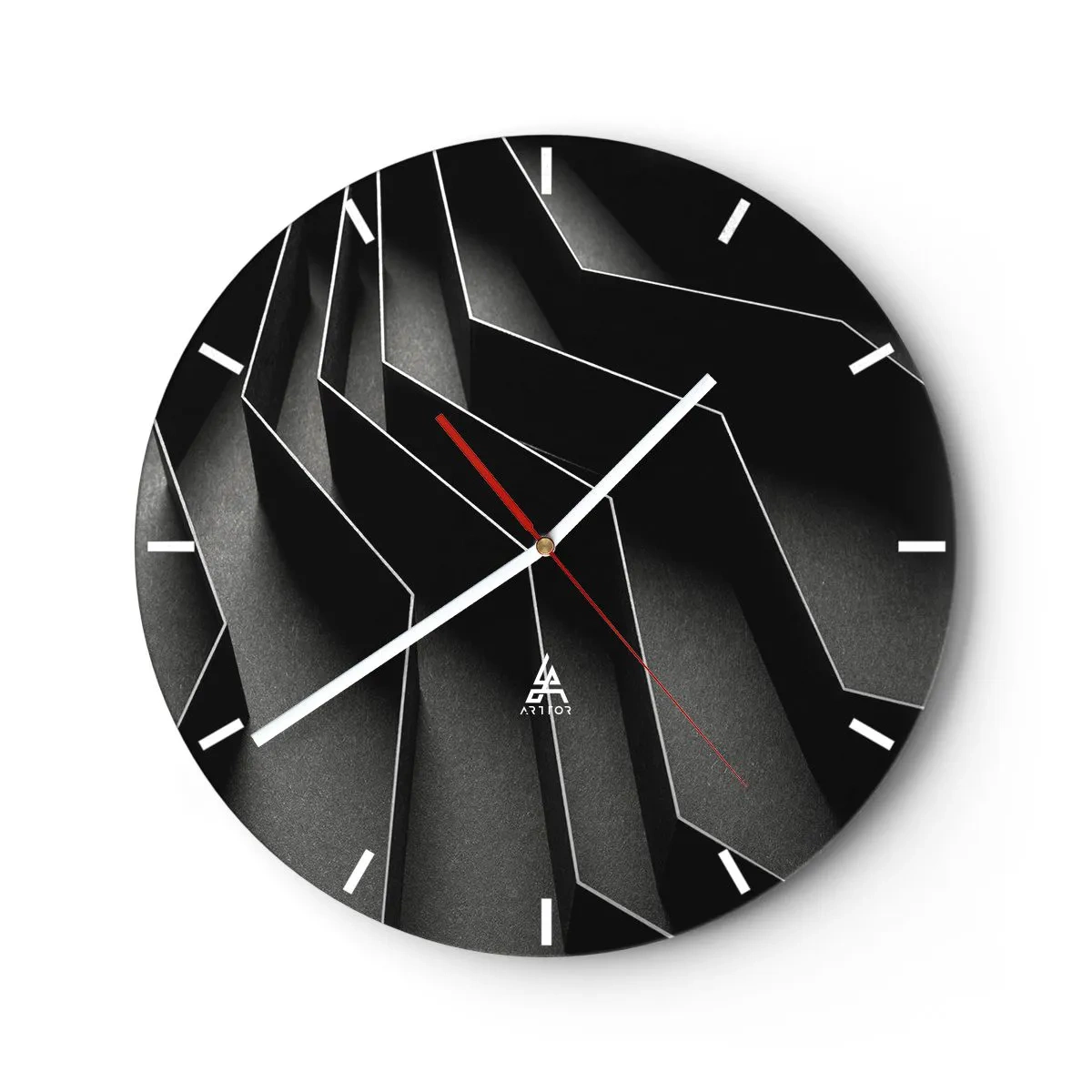Horloge murale - Pendule murale - Ordre spatial - 40x40 cm
