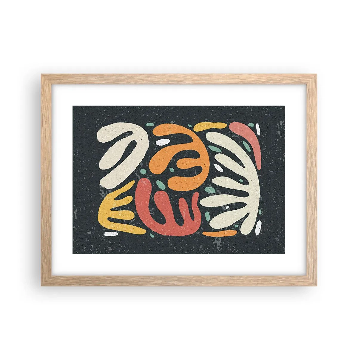 Affiche dans un chêne clair - Poster - Composition – Je suis sur le point de t'attraper - 40x30 cm