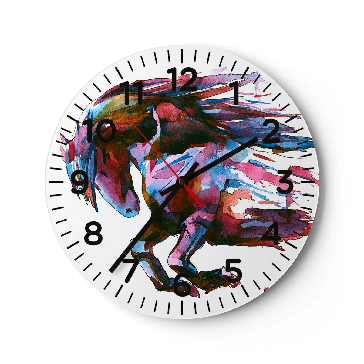 Horloge murale - Pendule murale - Dans le ravissement - 40x40 cm