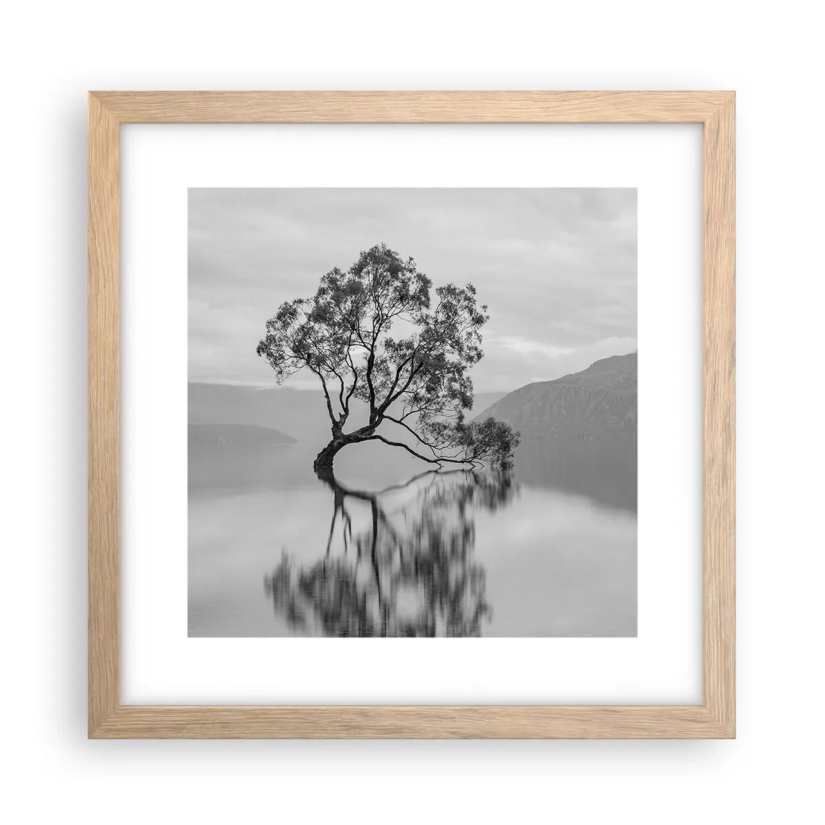 Affiche dans un chêne clair - Poster - Un tel pays existe - 30x30 cm