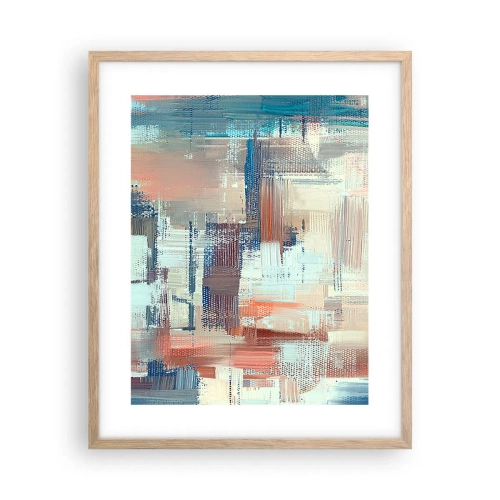 Affiche dans un chêne clair - Poster - Atteindre la lumière - 40x50 cm