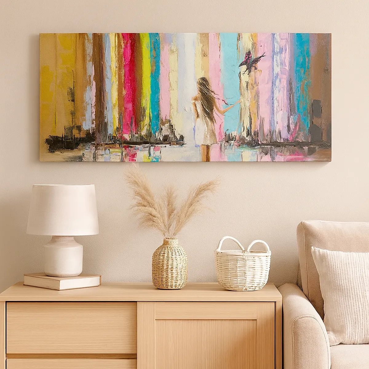 Impression sur toile - Image sur toile - Viens avec moi - 30x30 cm