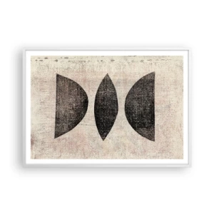 Affiche dans un cadre blanc - Poster - Abstraction ethnique - 100x70 cm