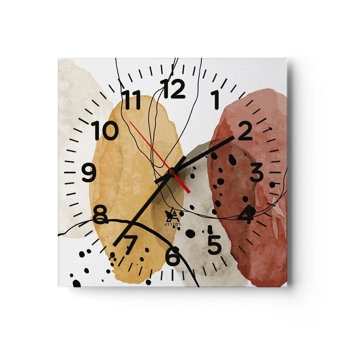 Horloge murale - Pendule murale - Léger et transparent comme l'air - 40x40 cm