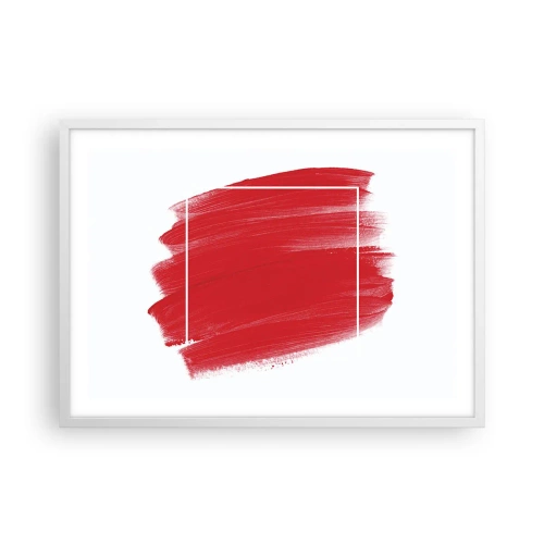 Affiche dans un cadre blanc - Poster - En dehors du cadre - 70x50 cm