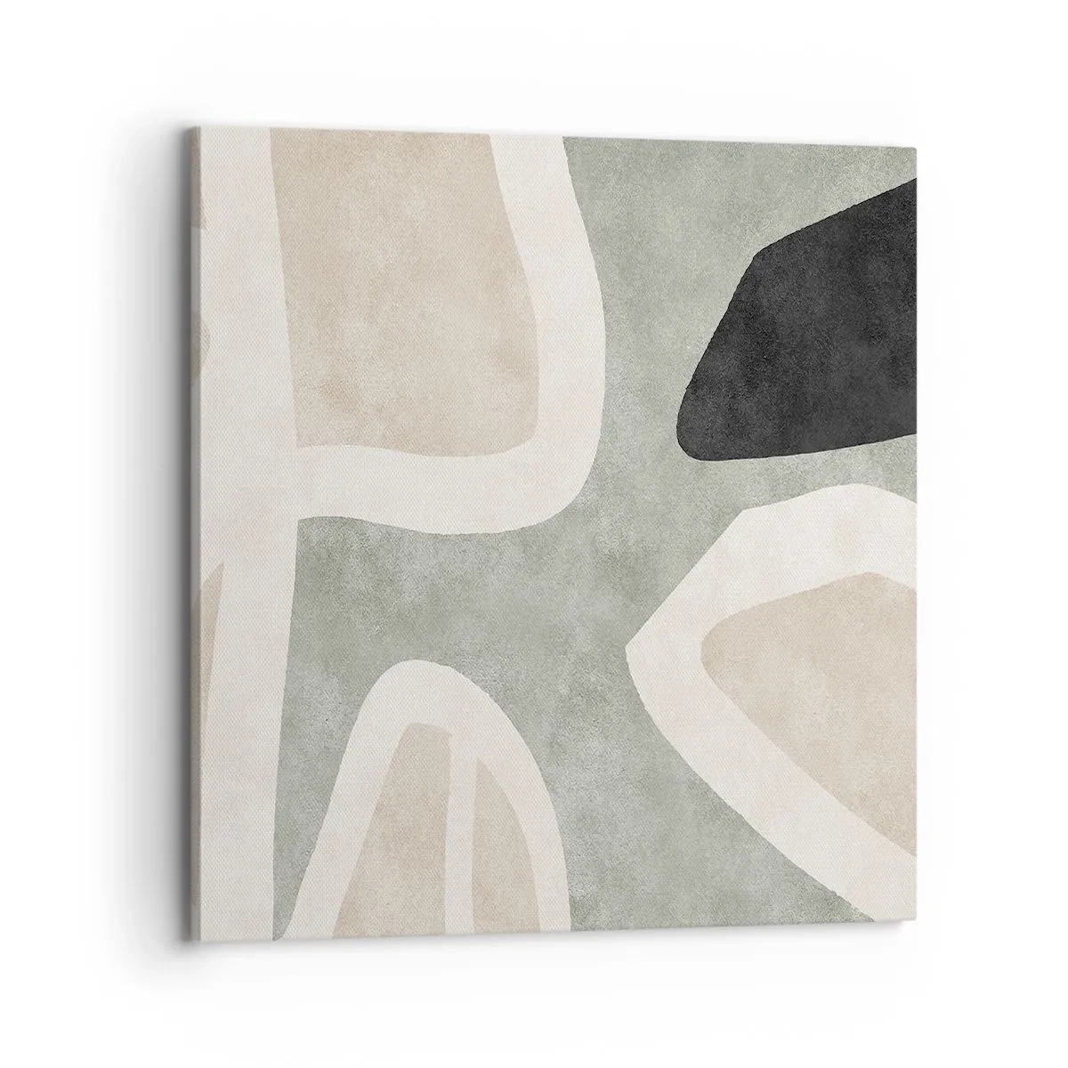 Impression sur toile - Image sur toile - Composition pour motif noir - 70x70 cm