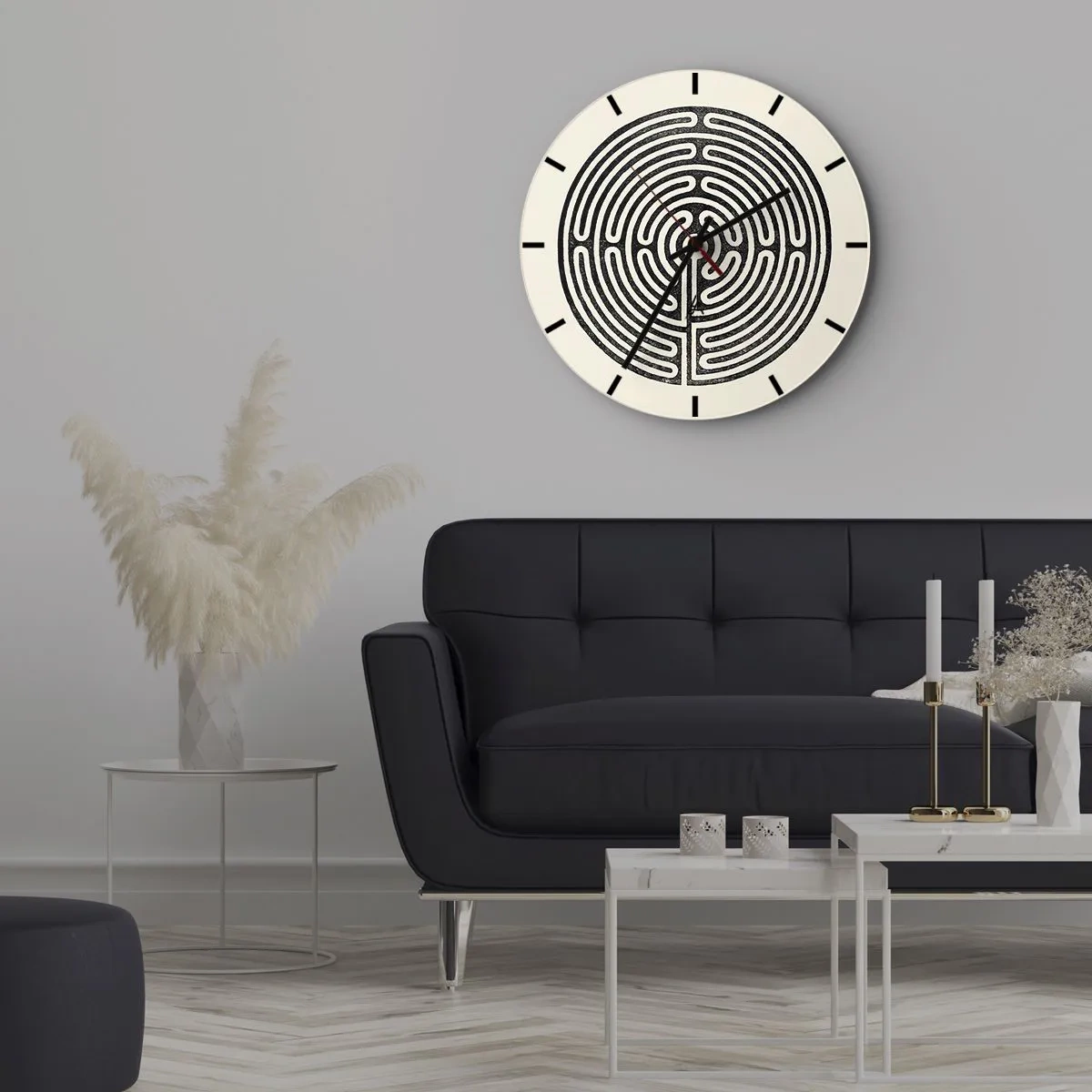 Horloge murale - Pendule murale - Ordre mystérieux - 40x40 cm