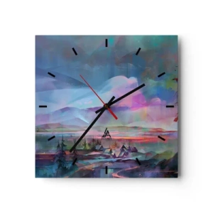 Horloge murale - Pendule murale - Sous un ciel bienveillant - 40x40 cm
